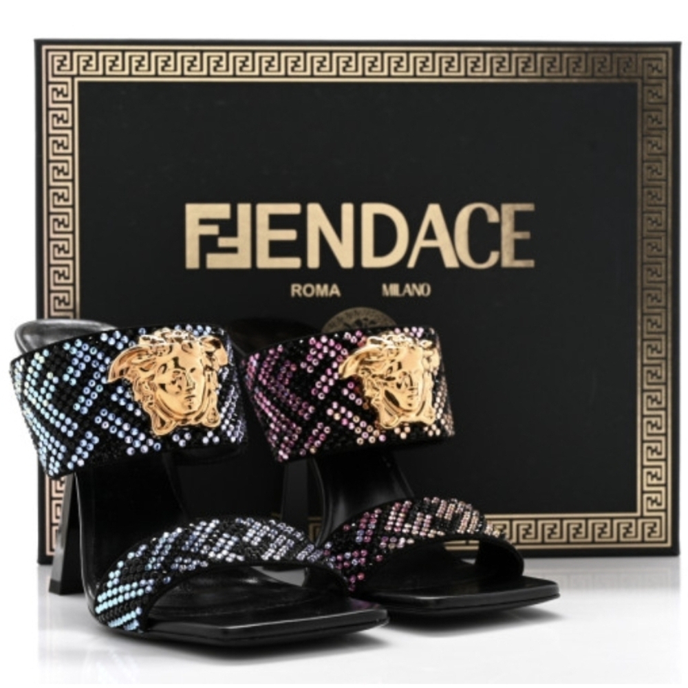 Black and Gold Women's Heels
